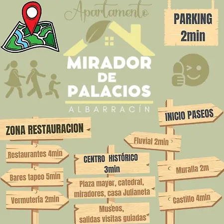Mirador De Palacios- Centrico Con Vistas Y Parking Cerca アパート *